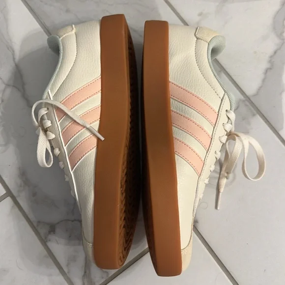 Adidas Cream and Tan Casual Sneakers - Picture 3 of 3